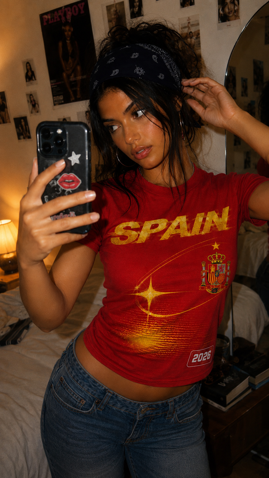Spain 2026 Oversized Graphic Tee – Vintage Y2K Football Shirt Archived Memories