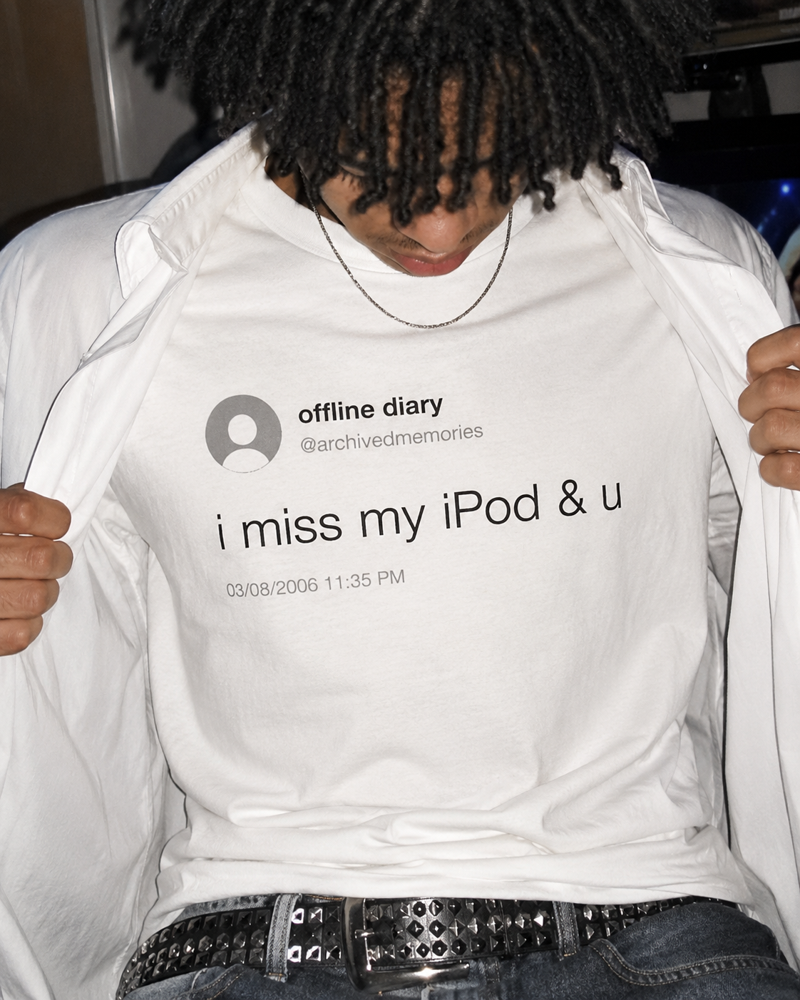 Offline Diary I Miss My iPod & U Oversized T-Shirt Archived Memories