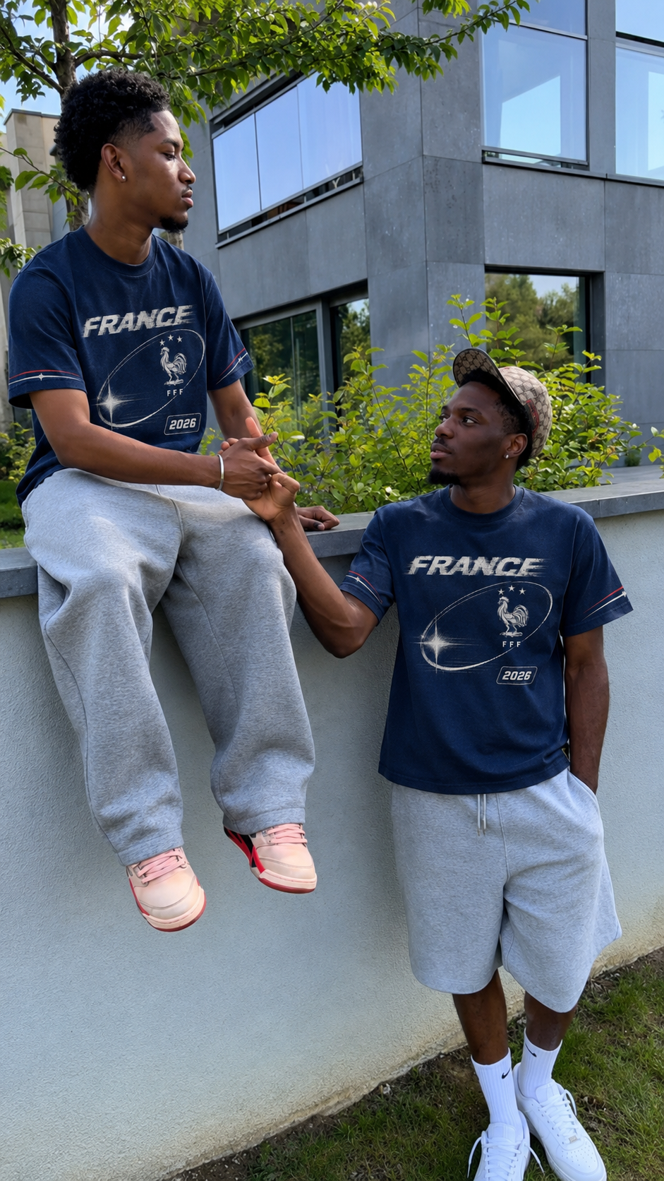 France 2026 Oversized Graphic Tee – Vintage Y2K Football Shirt Archived Memories