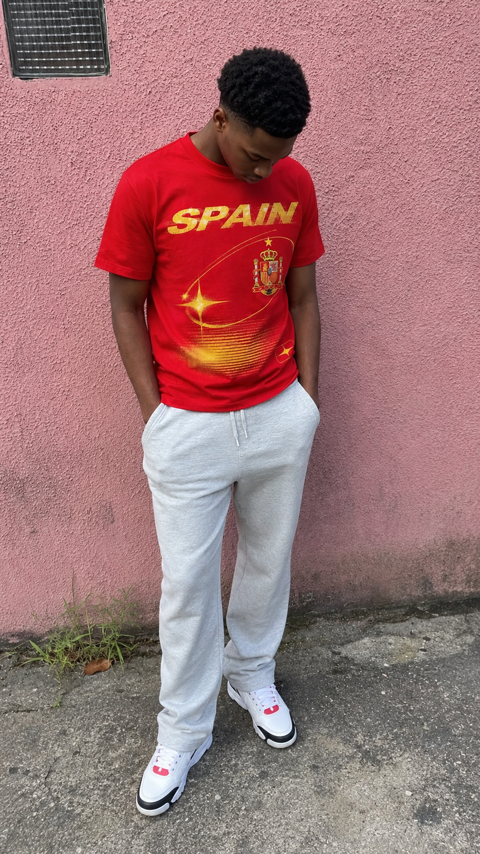 Spain 2026 Oversized Graphic Tee – Vintage Y2K Football Shirt Archived Memories