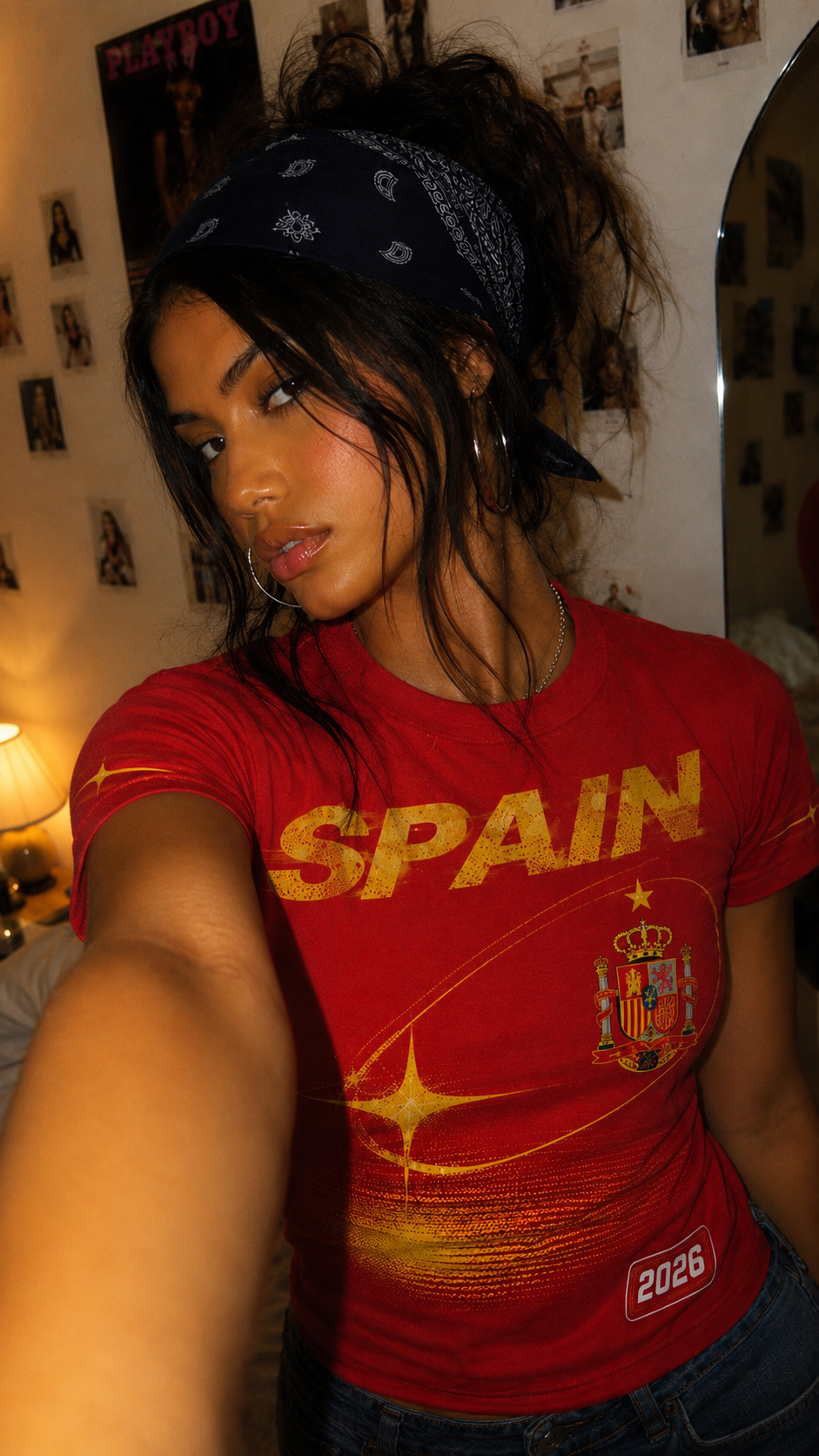 Spain 2026 Oversized Graphic Tee – Vintage Y2K Football Shirt Archived Memories