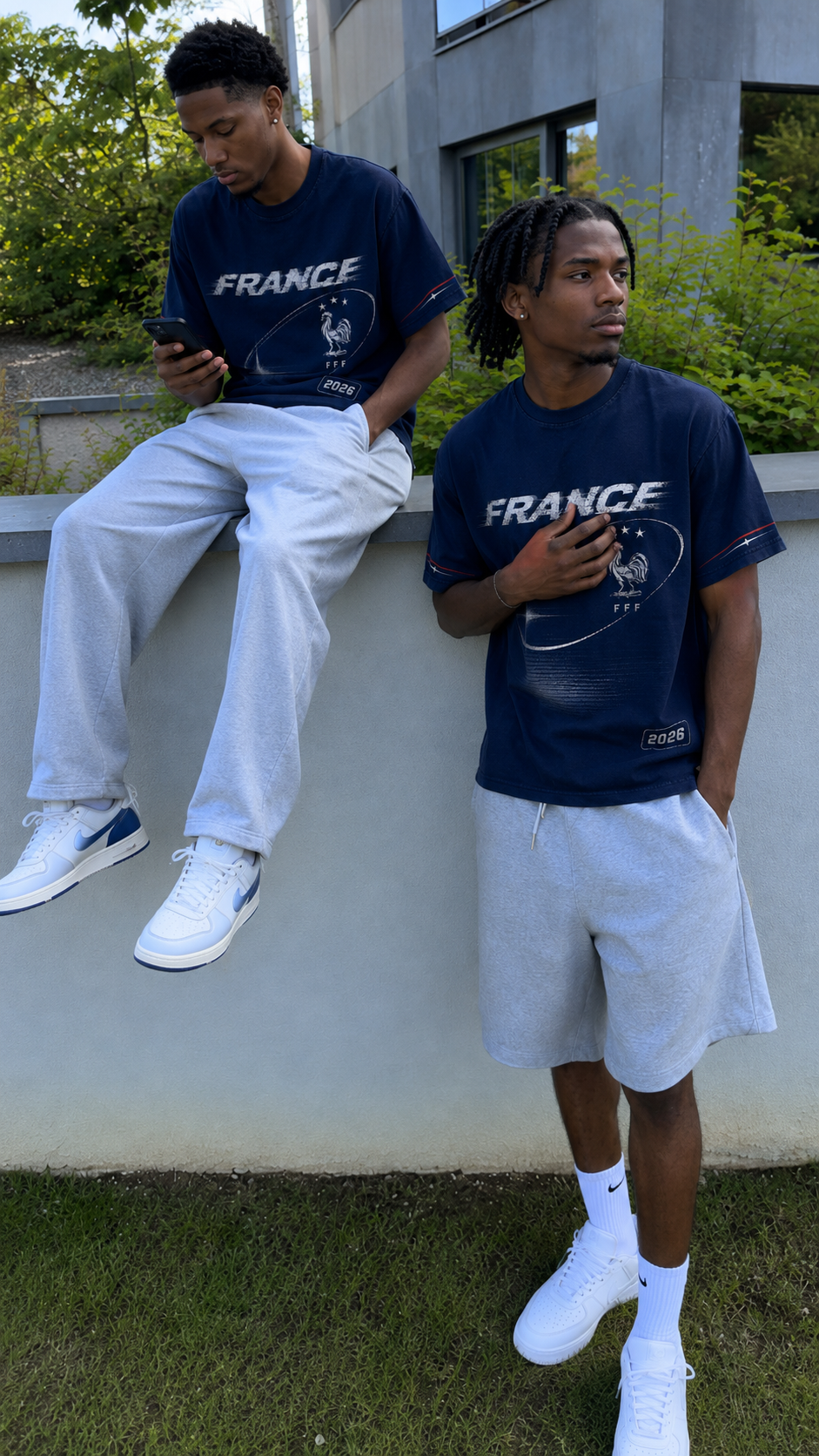 France 2026 Oversized Graphic Tee – Vintage Y2K Football Shirt Archived Memories