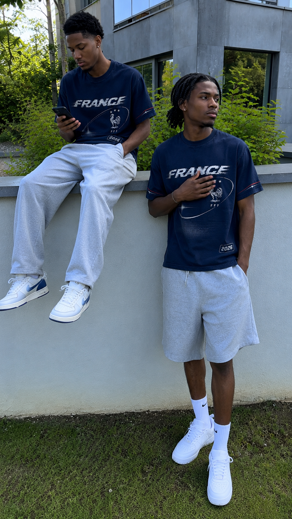 France 2026 Oversized Graphic Tee – Vintage Y2K Football Shirt Archived Memories