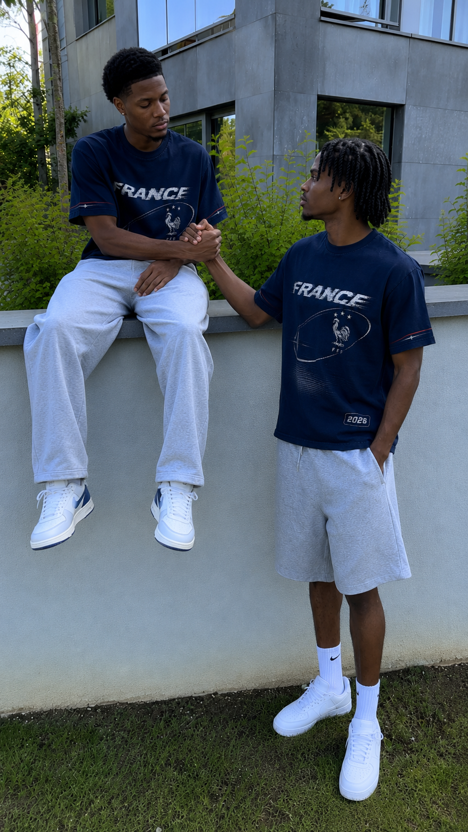 France 2026 Oversized Graphic Tee – Vintage Y2K Football Shirt Archived Memories